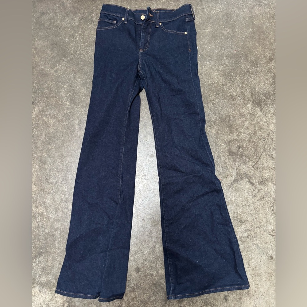 Express Dark Blue Flare Jeans